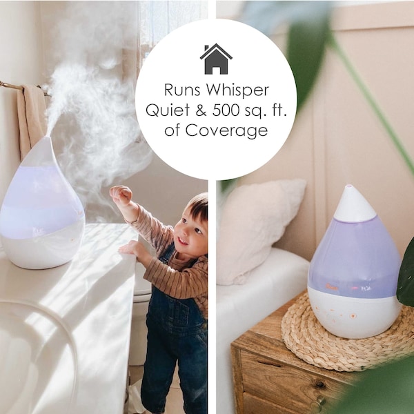 Crane Usa 4-in-1 Top Fill Humidifier with Sound Machine, White - EE-5306W