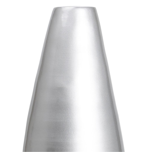 Uniquewise 31.5" Spun Bamboo Modern Metallic Tall Floor Vase, Silver - QI003354SI.L