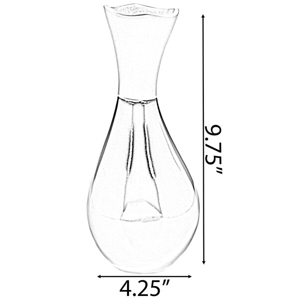 Uniquewise Aluminium-Casted Modern Decorative Flower Table Vase, Two Tone Black and Silver 9.75 Inch - QI004134.L