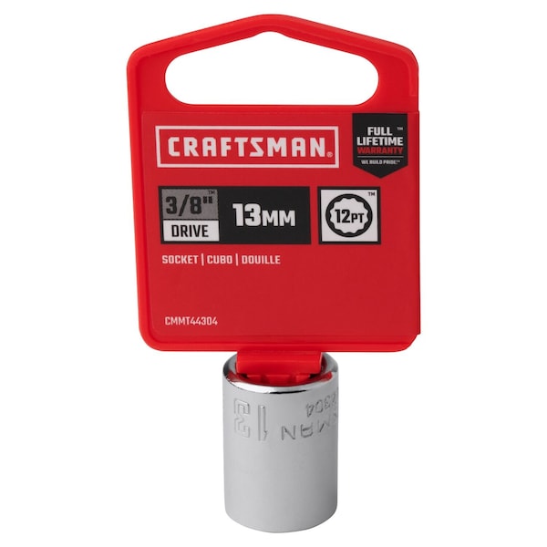 Craftsman Sockets, 13 mm S x 3/8" Drive S Metric 1 - CMMT44304