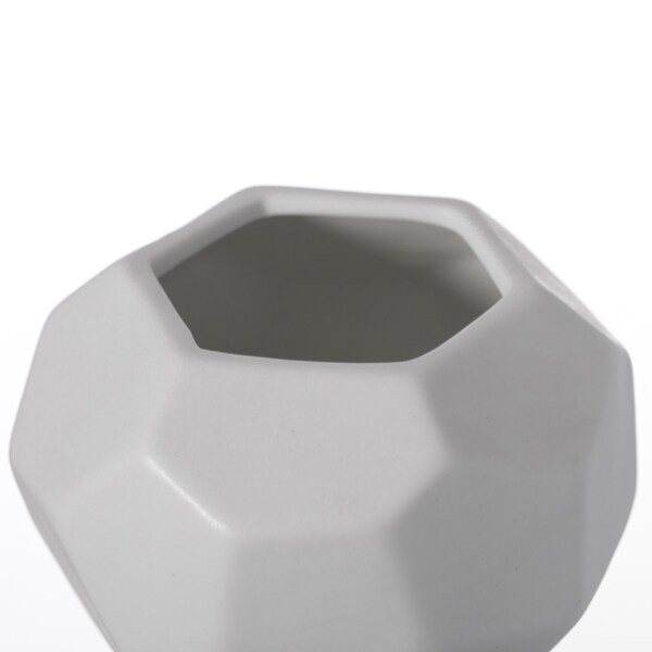 Uniquewise Contemporary White Ceramic Unique Honeycomb Shaped Table Vase Flower Holder - QI004370.BX
