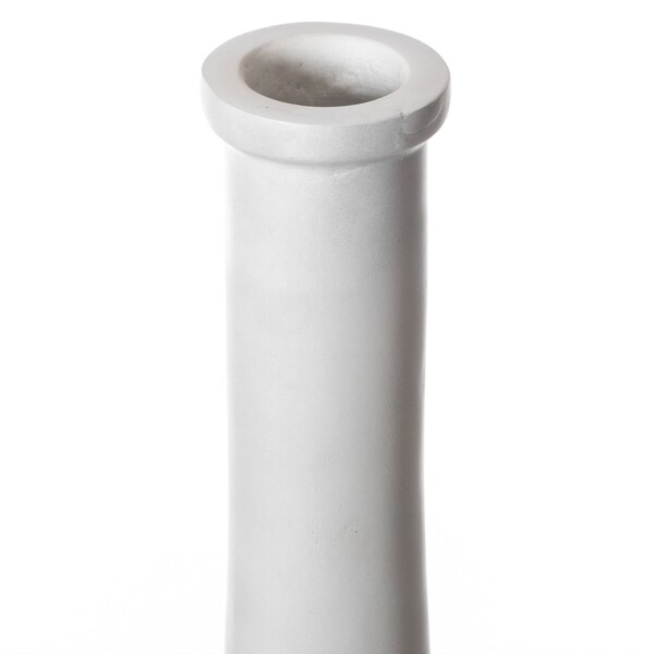 Uniquewise Decorative Contemporary Floor Vase White Carved Divot Bubble Design with Tall Neck, 26 Inch - QI004180.S