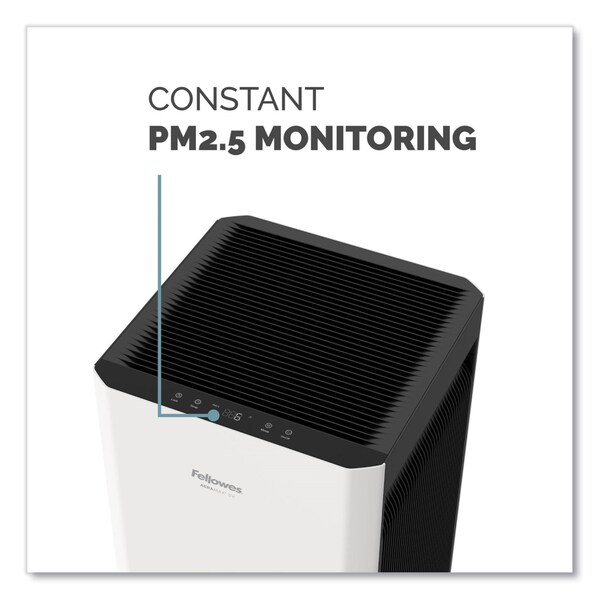 Fellowes AeraMax SV Air Purifier, 1,500 sq ft Room Capacity, White/Black - 9794501