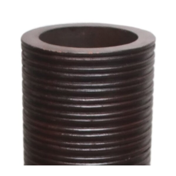 Uniquewise Brown Decorative Contemporary Mango Wood Ribbed Design Cylinder Shaped Floor Vase, 36 Inch - QI004432.L