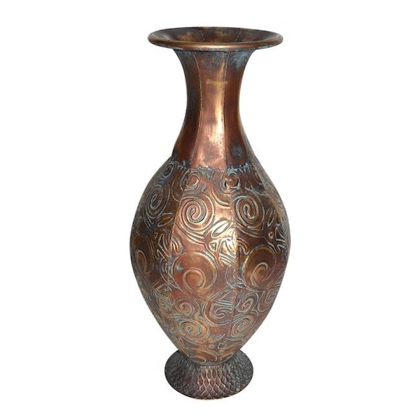 Jeco Jeco HD-HADJ038 21.75 in. Gold Metal Vase - HD-HADJ038