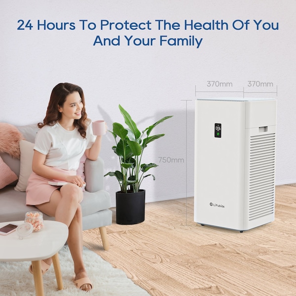 Edendirect 4555 Sq. Ft. HEPA - True Whole House Air Purifier in White with Automatic Shutoff - IR-Y1000