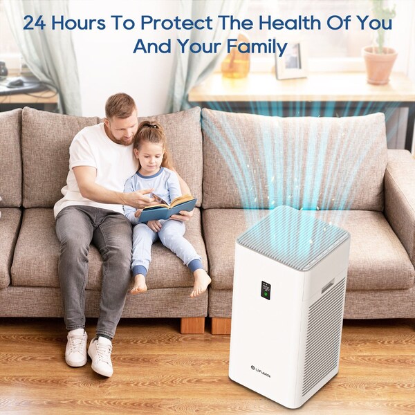 Edendirect 4555 Sq. Ft. HEPA - True Whole House Air Purifier in White with Automatic Shutoff - IR-Y1000