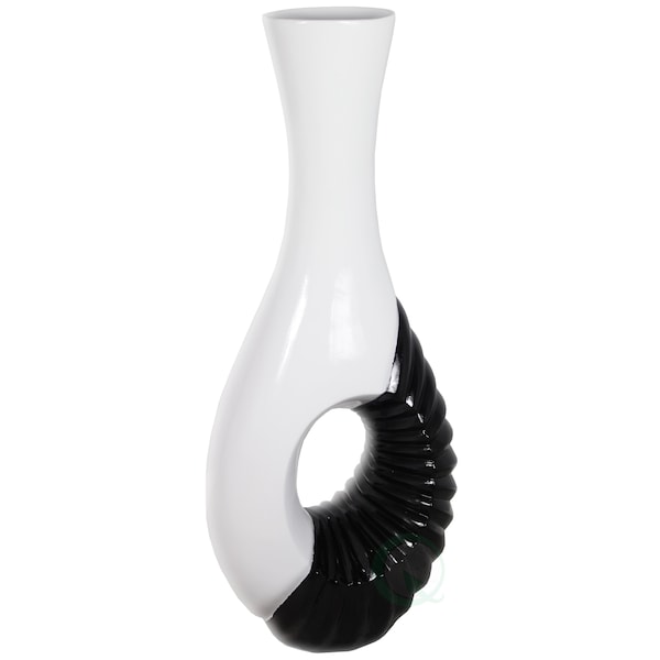 Uniquewise Modern Black and White Large Floor Vase - 43 Inch - QI003209L