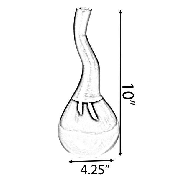 Uniquewise Decorative Modern Table Flower Vase Aluminium-Casted, Two Tone Brown and Gold 10 Inch - QI004136