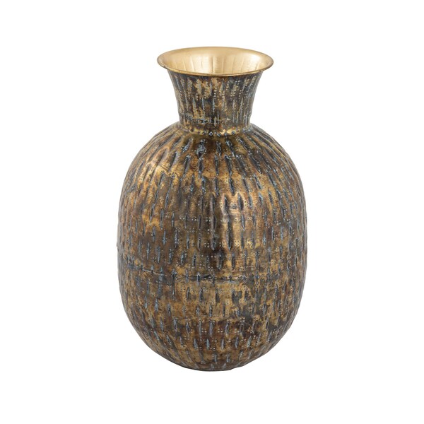 Elk Home Fowler Vase, Round Patinated Brass - S0807-9777