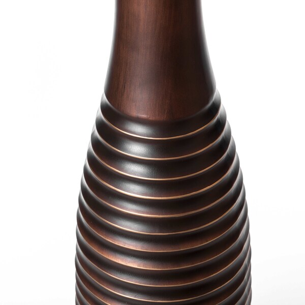 Uniquewise Decorative Conemporary Tall Trumpet Shape Floor Vase, Brown 41 Inch - QI004191.L