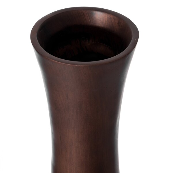 Uniquewise Decorative Conemporary Tall Trumpet Shape Floor Vase, Brown 41 Inch - QI004191.L