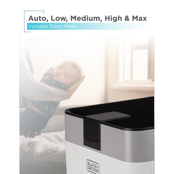 Black & Decker Air Purifier for Home Large Room with UV Light - BAPUV350