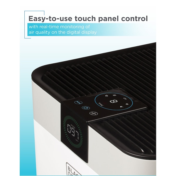Black & Decker Air Purifier for Home Large Room with UV Light - BAPUV350