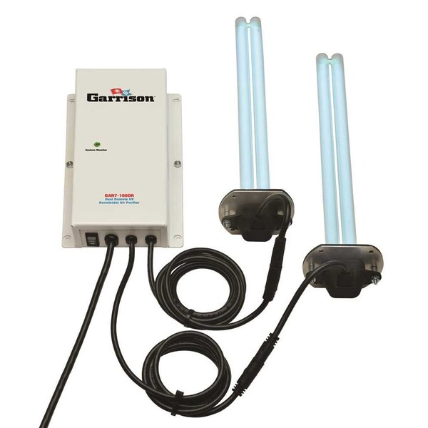 Garrison DUAL REMOTE GERMICIDAL UNIT WITH 100 WATT POWER SUPPLY AND DUAL 12 IN. REMOTE GERMICIDAL LAMPS - GAR-7-100-DR-12