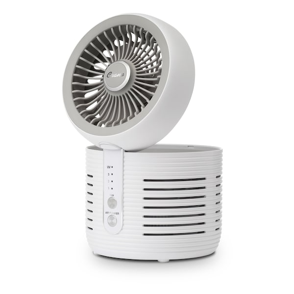 Crane Usa Desk Top Air Purifier and Fan with UVC light - EE-5073