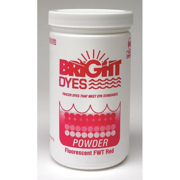 Bright Dyes Dye Tracer Powder, Fluorescent Red, 1 lb - 105403