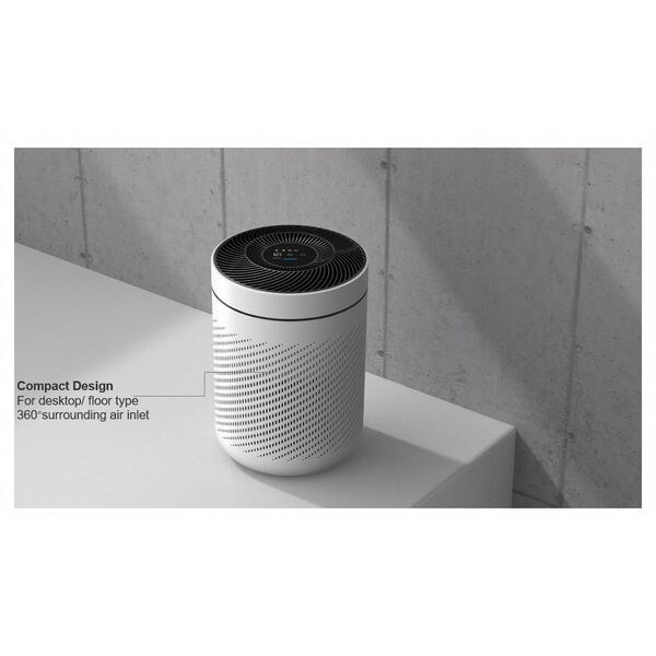 Zoro Select Air Cleaner, 148 cfm, 22 W, Freestanding - 793K18