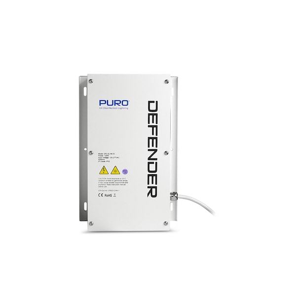 Puro Defender, 2 x 35W HVAC UV-C Air Purifier - DF-2L-35-ID-VI