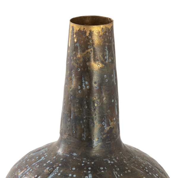 Elk Home Fowler Vase, Large Patinated Brass - S0807-9778