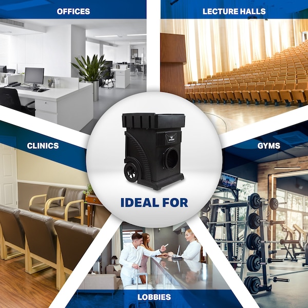 Xpower MEGA Commercial HEPA Filtration Air Purification System Air Scrubber - AP-1800D