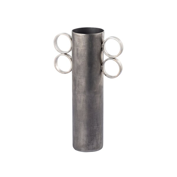 Elk Signature Cirq Vase, Small Antique Nickel - H0897-10949