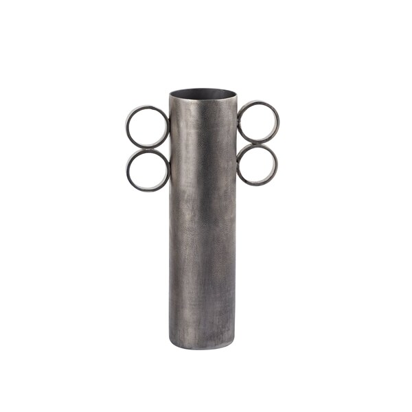 Elk Signature Cirq Vase, Small Antique Nickel - H0897-10949