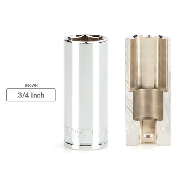 Tekton 3/8 Inch Drive x 11/16 Inch Deep 6-Point Socket - SHD13017