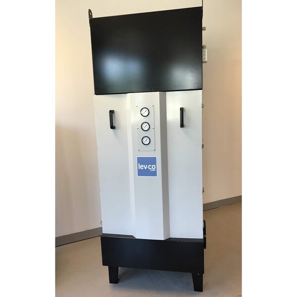 Lev-Co 600-1000 CFM Mist collector c/w self draining filter system, drain and floor mount kit - OM-1000-230-460