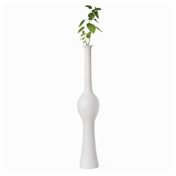 Uniquewise Unique Style Floor Vase for Entryway Dining or Living Room, White Ceramic 42.5 in. - QI004041.S