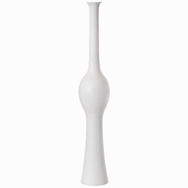 Uniquewise Unique Style Floor Vase for Entryway Dining or Living Room, White Ceramic 42.5 in. - QI004041.S