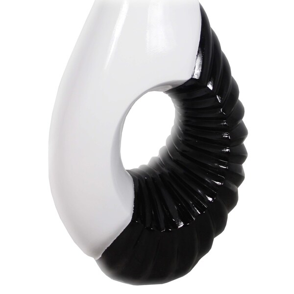 Uniquewise Set of 2 Modern Black and White Large Floor Vase - 43 Inch Tall, Contemporary Home Decor,  - QI003209L.2