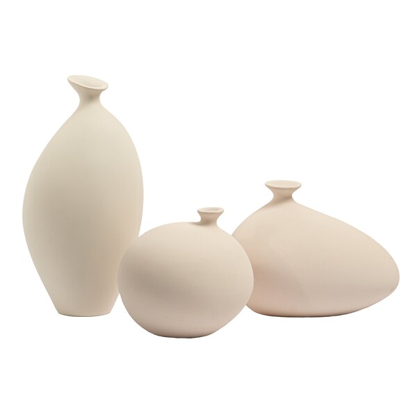 Elk Signature Cy Vase, Small White - H0517-10730