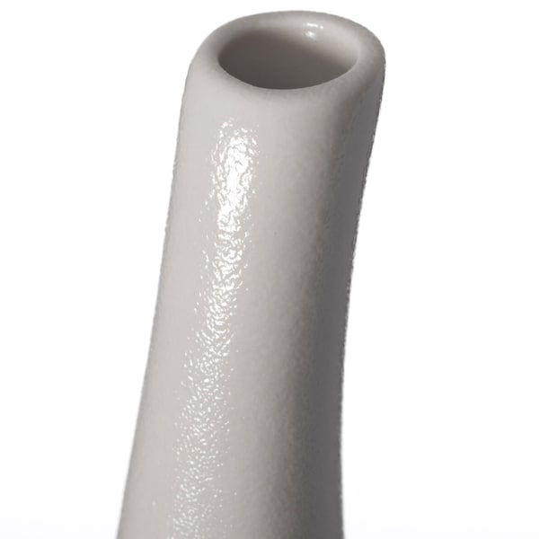 Uniquewise White Contemporary Unique Teardrop Shaped Ceramic Table Vase Flower Holder, 10 Inch - QI004367.M