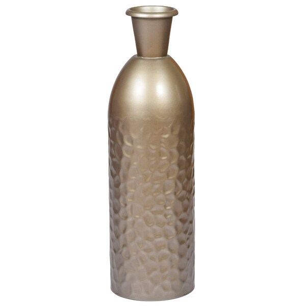 Uniquewise Modern Decorative Iron Hammered Tabletop Centerpiece Flower Vase, PK 2 - QI004129.2