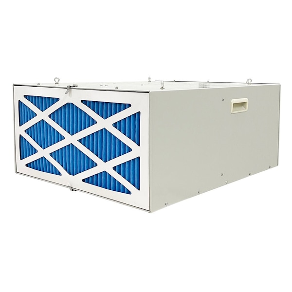 Iliving Three-Speed Fan Air Filtration System with Remote, Ceiling Hung or Portable on Wheels, 1025 CFM - ILG8AF8000