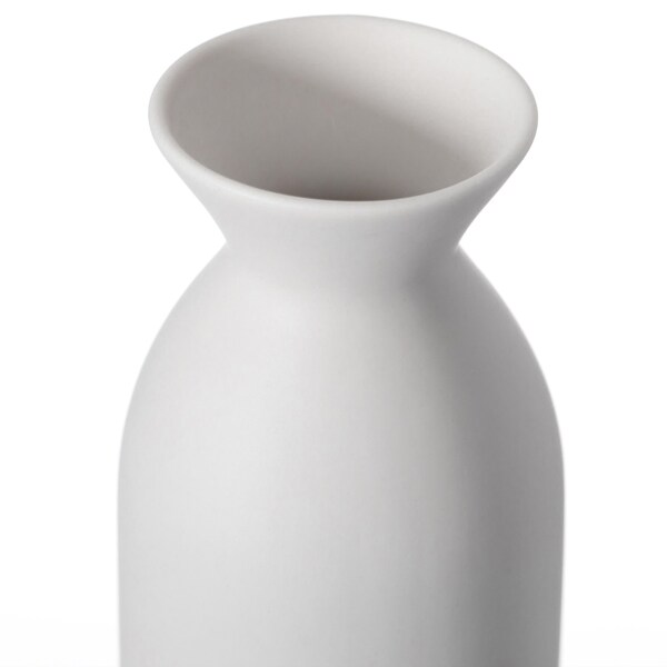 Uniquewise Contemporary White Cylinder Shaped Ceramic Table Flower Vase Holder, 9 Inch - QI004364.M