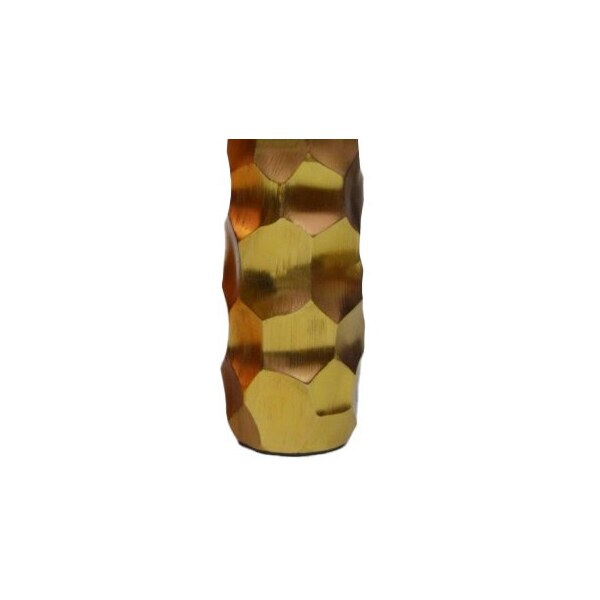 Uniquewise Set of 3 Metal Honeycomb Design Table Flower Vase for Dining Room, Living Room Bedroom, or Wedding - QI004247