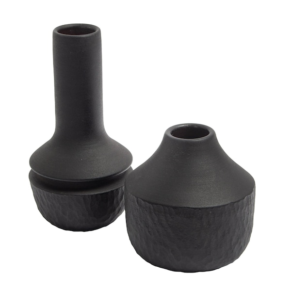 Elk Signature Shadow Vase, Small Matte Black - H0517-10719