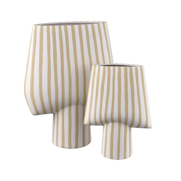 Elk Home Hawking Striped Vase, Small - H0017-10639