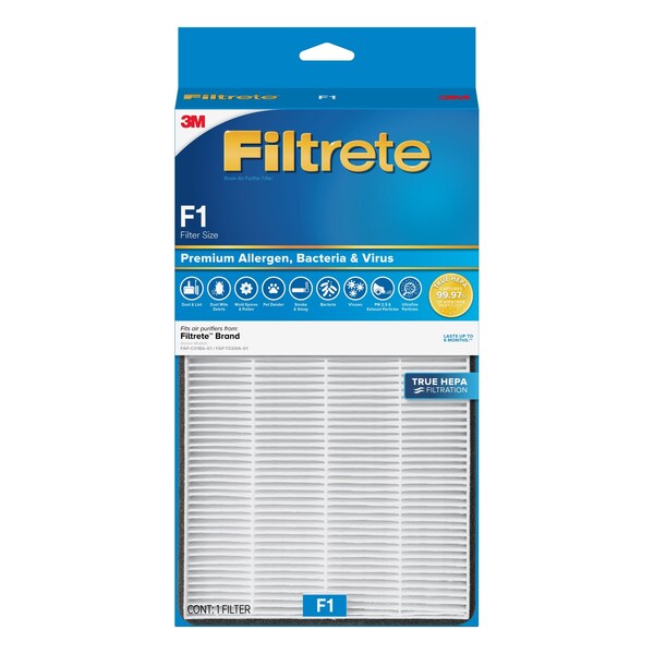 Filtrete Premium Allergen, Bacteria & Virus True HEPA Room Air Purifier Filter - FAPF-F1N-4 - FAPF-F1N-4