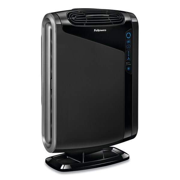 Fellowes HEPA and Carbon Filtration Air Purifiers, 300-600 sq ft Room Capacity, Black - 9286201