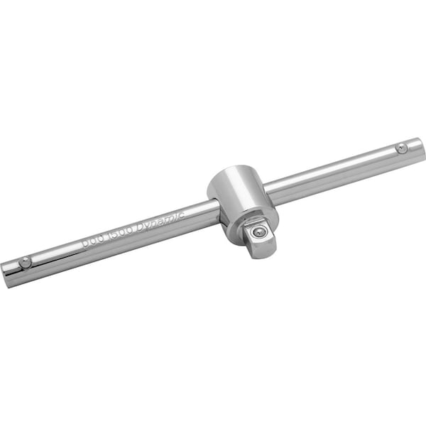 Dynamic Tools 1/4" Drive Sliding T-handle, Chrome Finish, 4.49" Long - D001500
