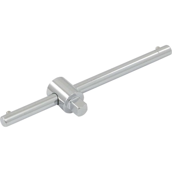 Dynamic Tools 1/4" Drive Sliding T-handle, Chrome Finish, 4.49" Long - D001500