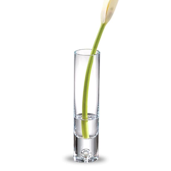 Palacedesigns 8 in. Mouth Blown Crystal Bud Vase - PA2627412
