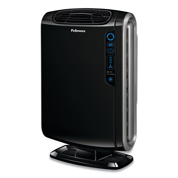 Fellowes HEPA and Carbon Filtration Air Purifiers, 200-400 sq ft Room Capacity, Black - 9286101