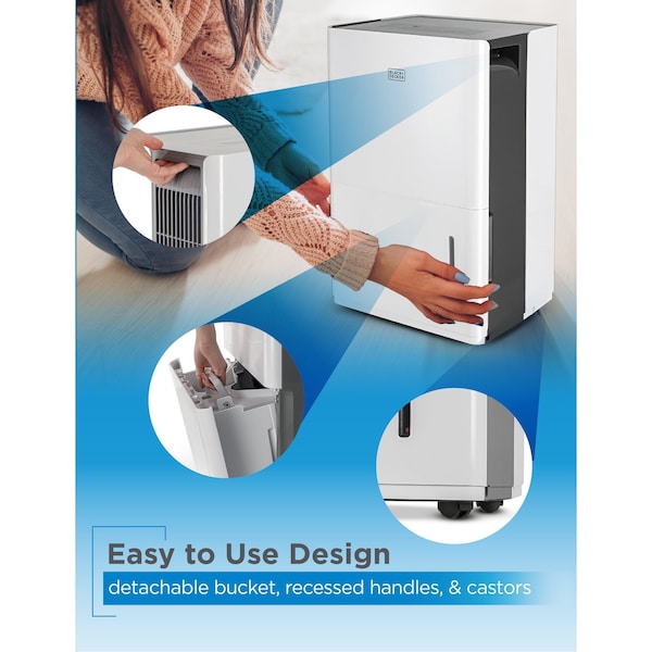 Black & Decker 3000 Sq. Ft. Dehumidifier for Large Spaces and Basements - BD30MWSA