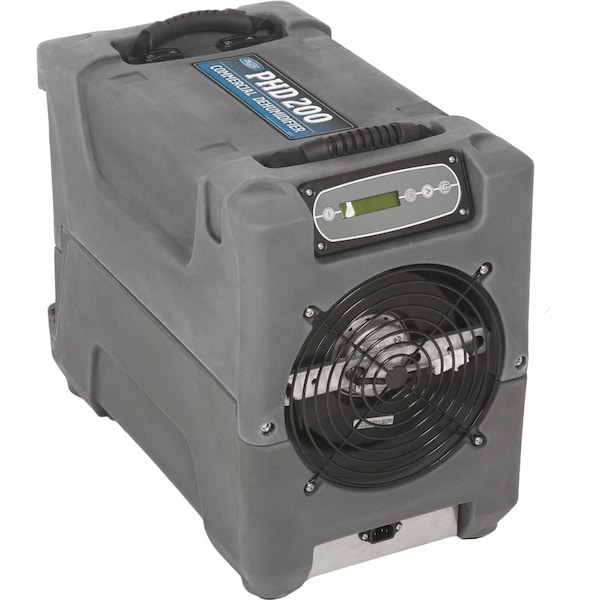 Dri-Eaz Industrial Compact Dehumidifier, 12 1/2 in, Rotomolded Polyethylene, 115 V AC - PHD-200