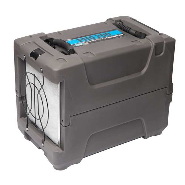 Dri-Eaz Industrial Compact Dehumidifier, 12 1/2 in, Rotomolded Polyethylene, 115 V AC - PHD-200