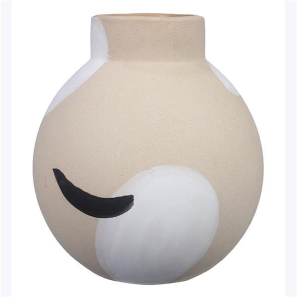 Designs-Done-Right 7.1 in. Stoneware Hand Painted Vase - DE3281924